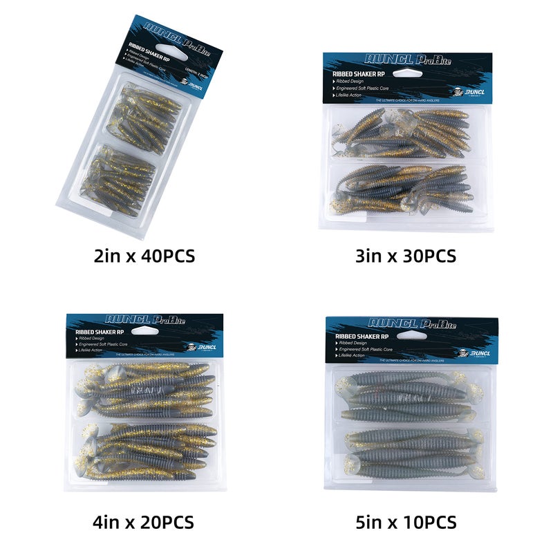 RUNCL Swimbaits Paddle 10/20/30/40PCS, 5/4/3/2 Inchs Paddle Tail, Soft Lure for Trout Crappie Bass, Durable Plastic Bait Swimmer for Saltwater/Freshwater, Fishing Lover's Gift - Image 4